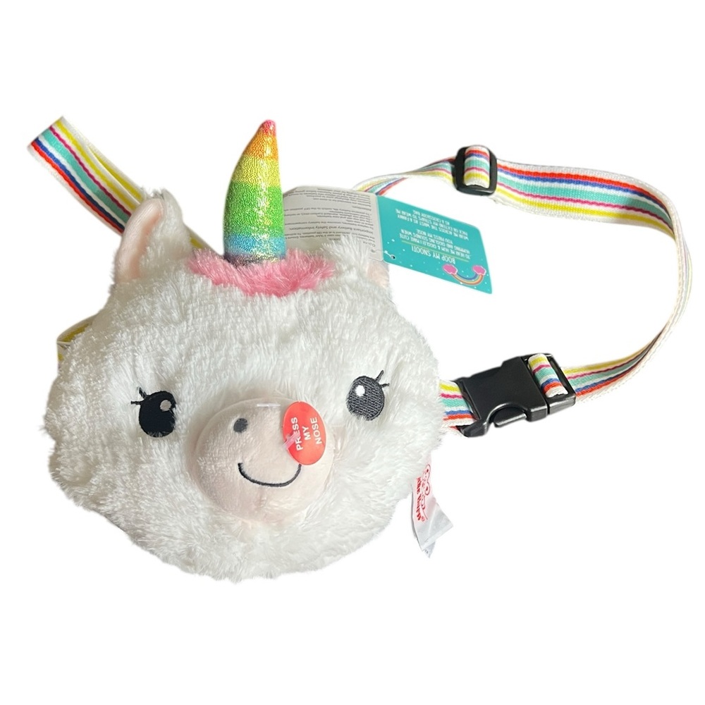 Unicorn Enchanted Fanny Pack with an adjustable rainbow strap